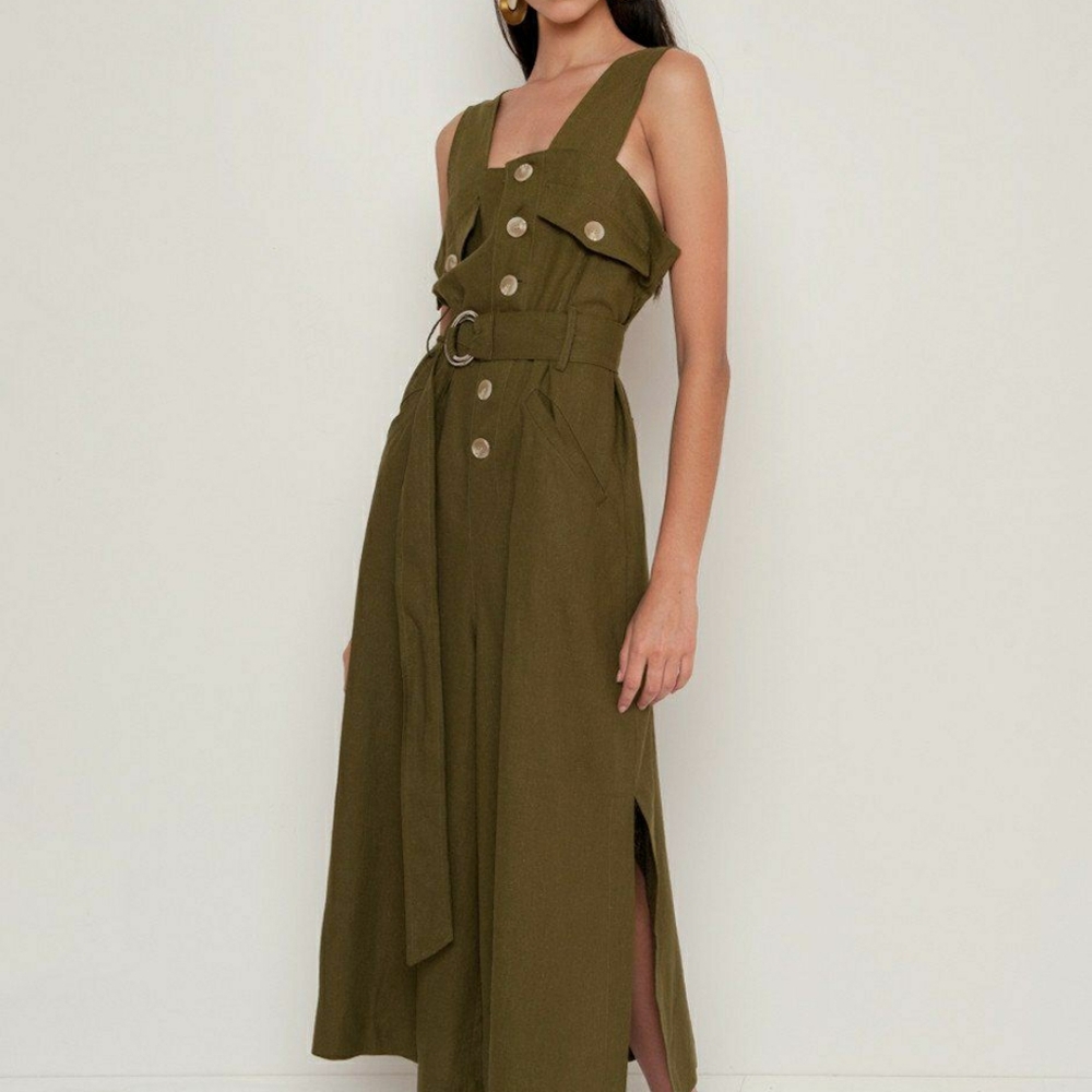 The Frankie Shop Linen Jumpsuit - O/S